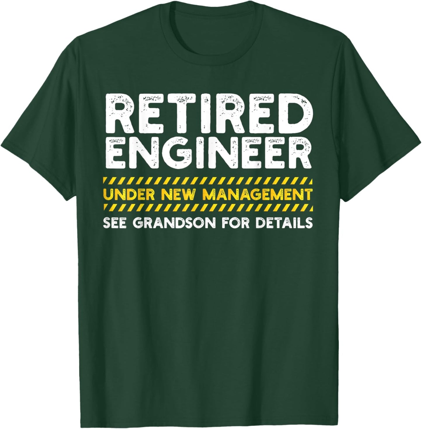 Funny Retired Engineer Full Time Grandpa Men T-Shirt - T-Shirt | Forest