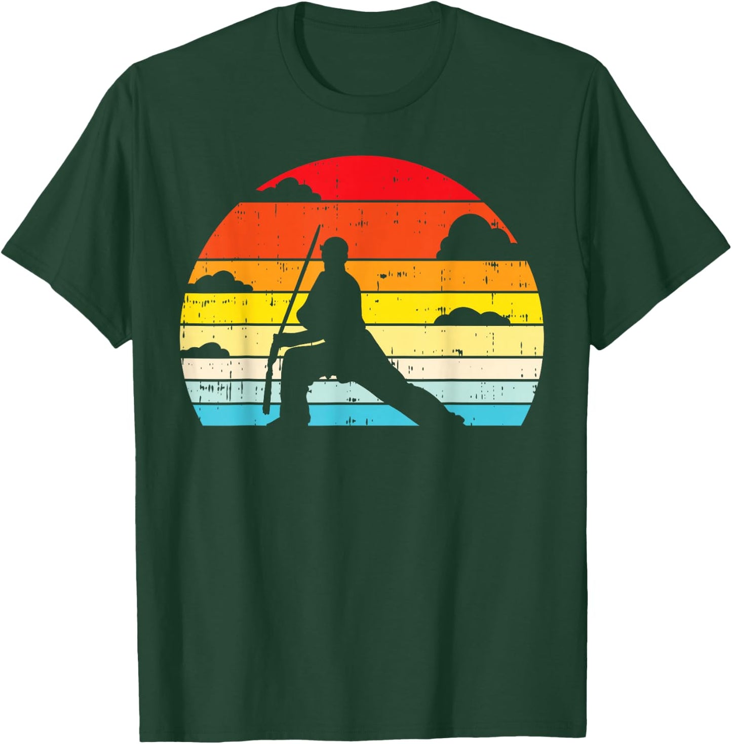 Shaolin Kung Fu Forward Pose Retro Chinese Martial Arts Gift T-Shirt - T-Shirt | Forest