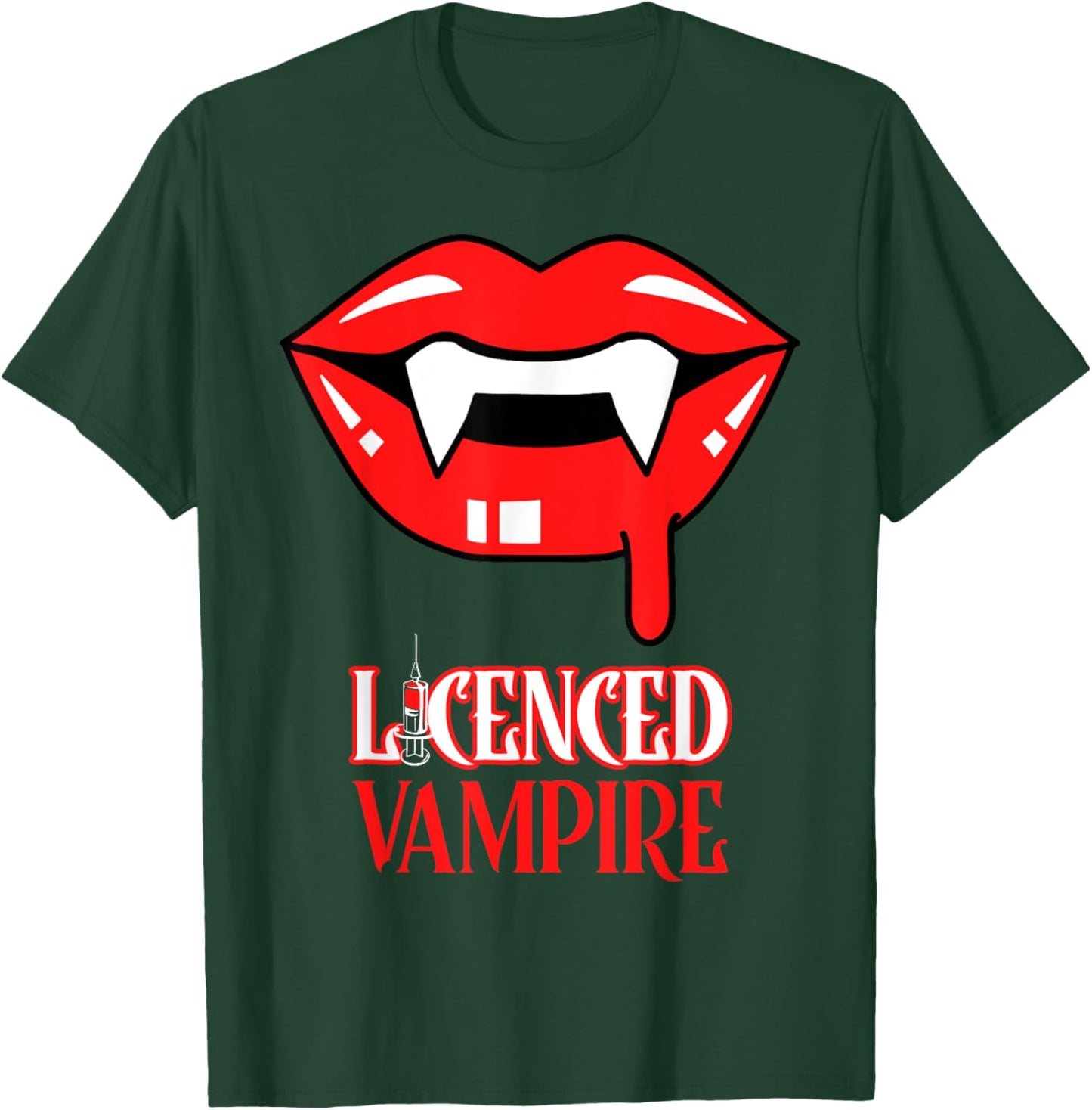Phlebotomy Specialist Drawing Blood Expert Licensed Vampire T-Shirt - T-Shirt | Forest