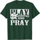Musician Bass Guitar Player Christian Guitar Play And Pray T-Shirt - T-Shirt | Forest