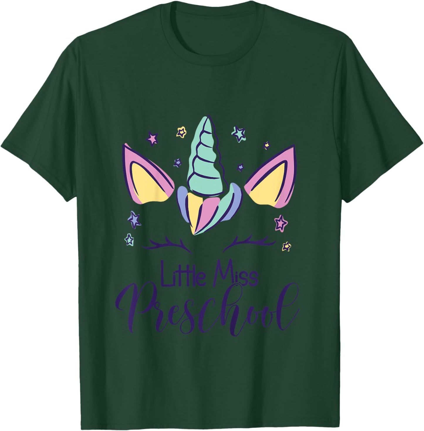 Preschool Girl First Day of PreK Little Miss Preschool 2025 T-Shirt - T-Shirt | Forest
