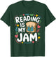Reading My Jam Read Reading Book Librarian Toddlers Kids T-Shirt - T-Shirt | Forest