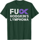 Fuck Hodgkin's Lymphoma Cancer Awareness Ribbon Support T-Shirt - T-Shirt | Forest