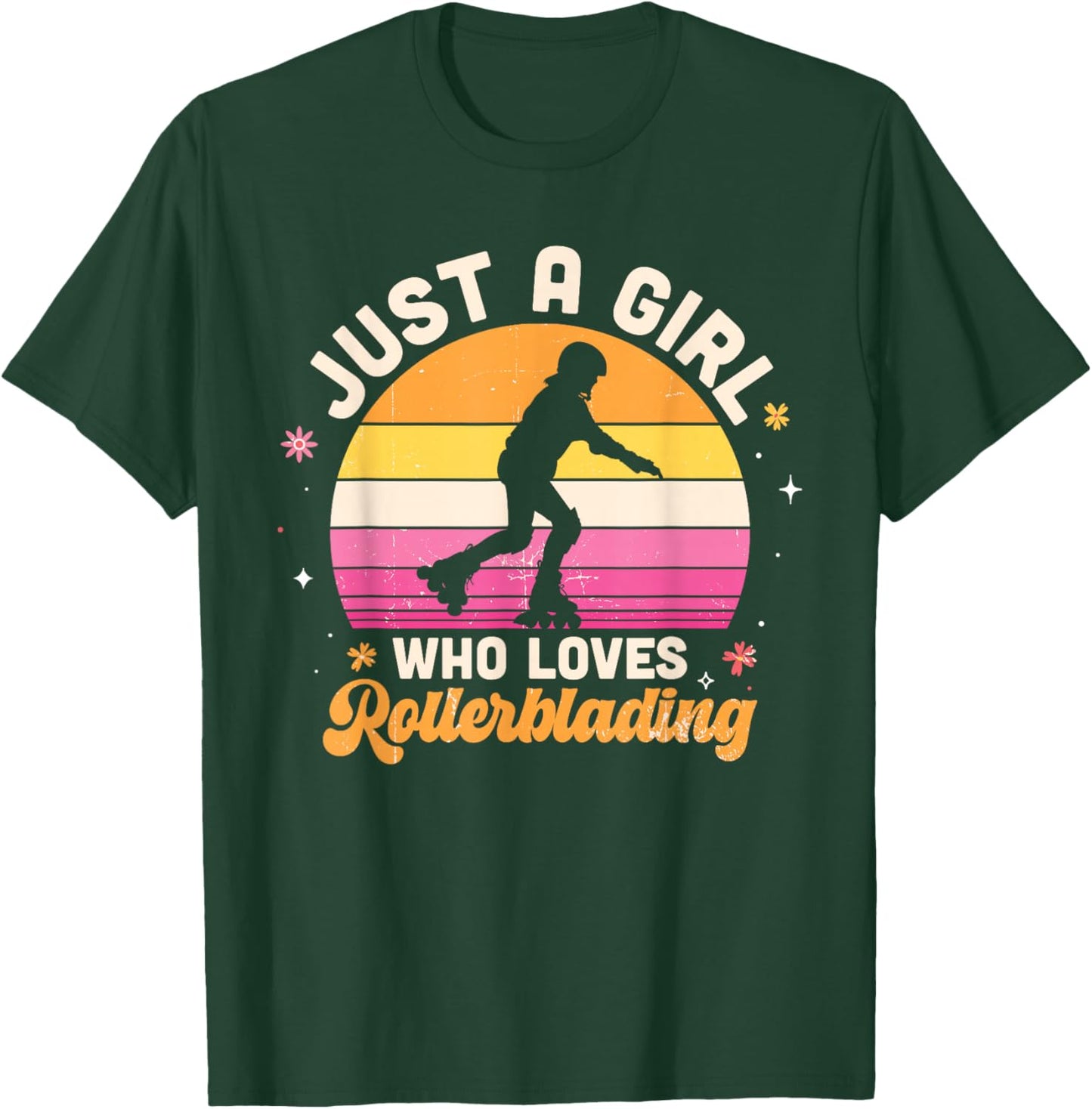 Just A Girl Who Loves Rollerblading T-Shirt - T-Shirt | Forest