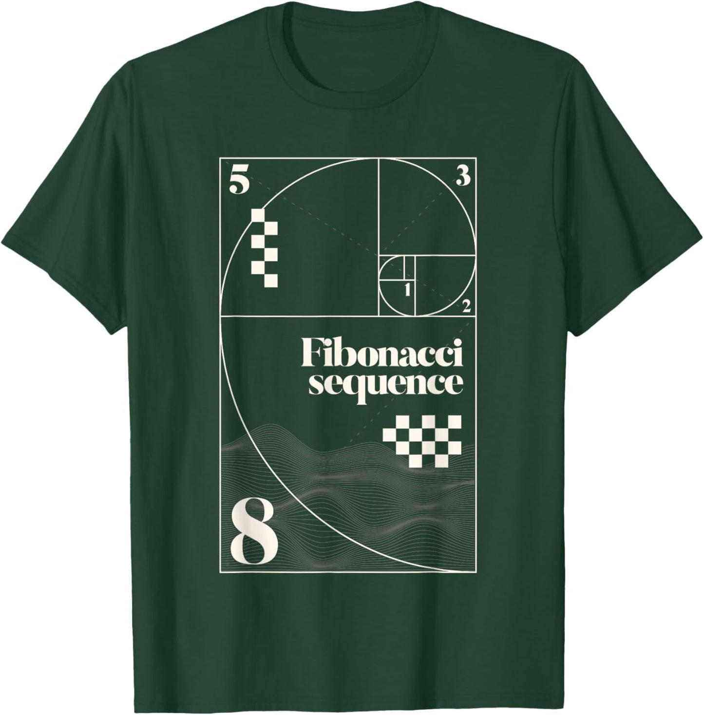 Fibonacci Sequence Golden Ratio Mathematics T-Shirt - T-Shirt | Forest