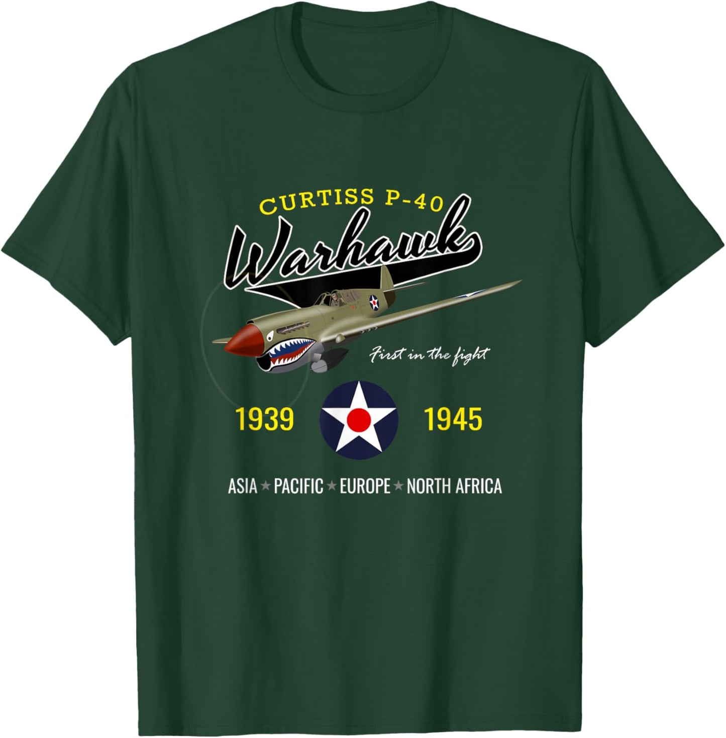 Curtiss P-40 Warhawk T-Shirt - T-Shirt | Forest