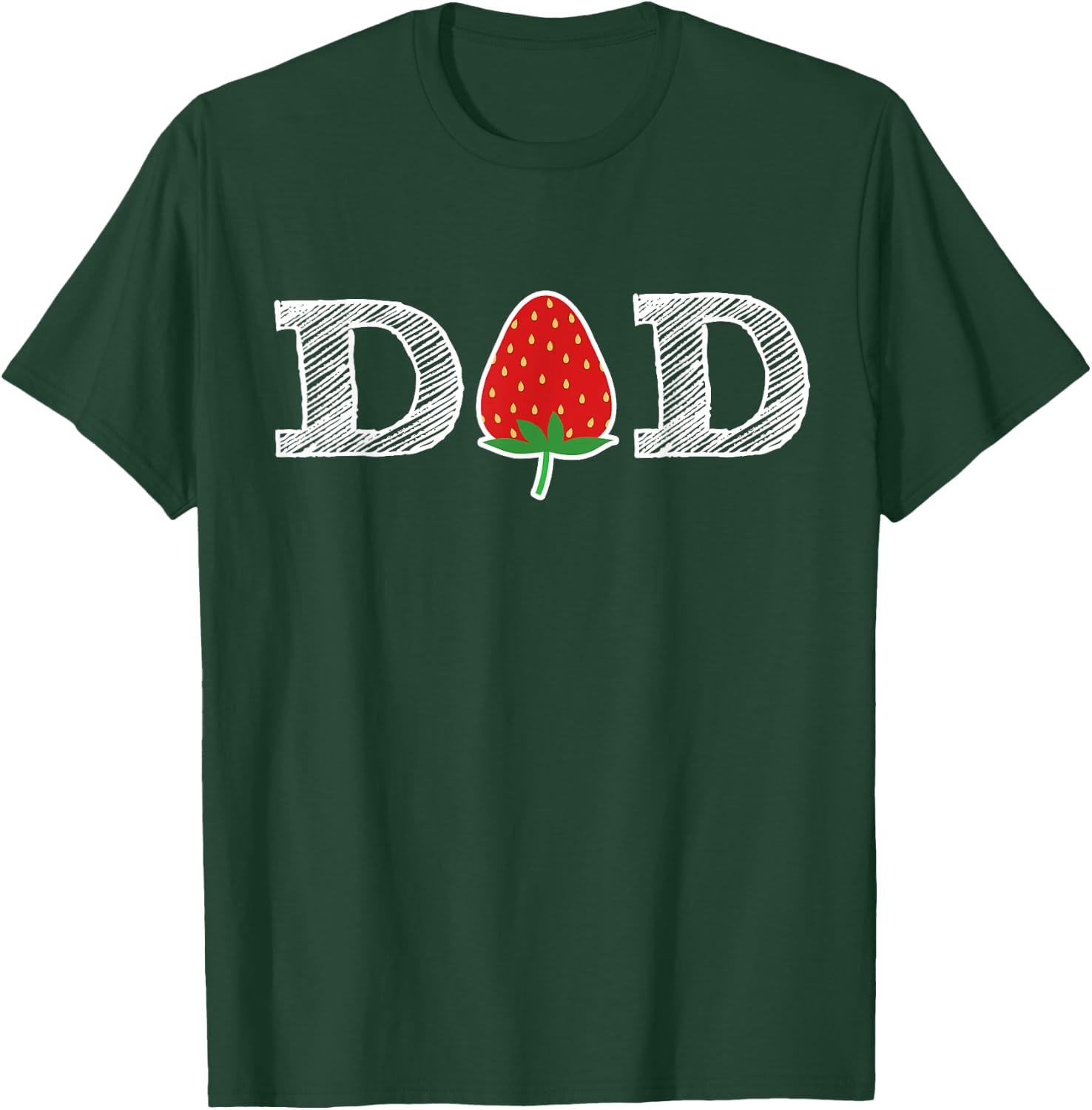 Funny Strawberry Dad Fruit Gift Shirt Berry Father Gift T-Shirt - T-Shirt | Forest