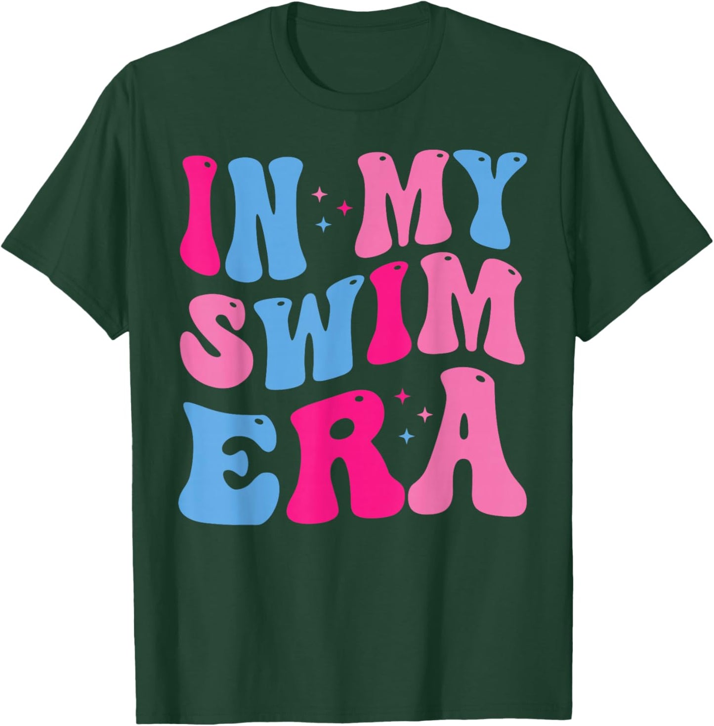 Retro In My Swim Era Swimming Swimmers Women Men Kids T-Shirt - T-Shirt | Forest