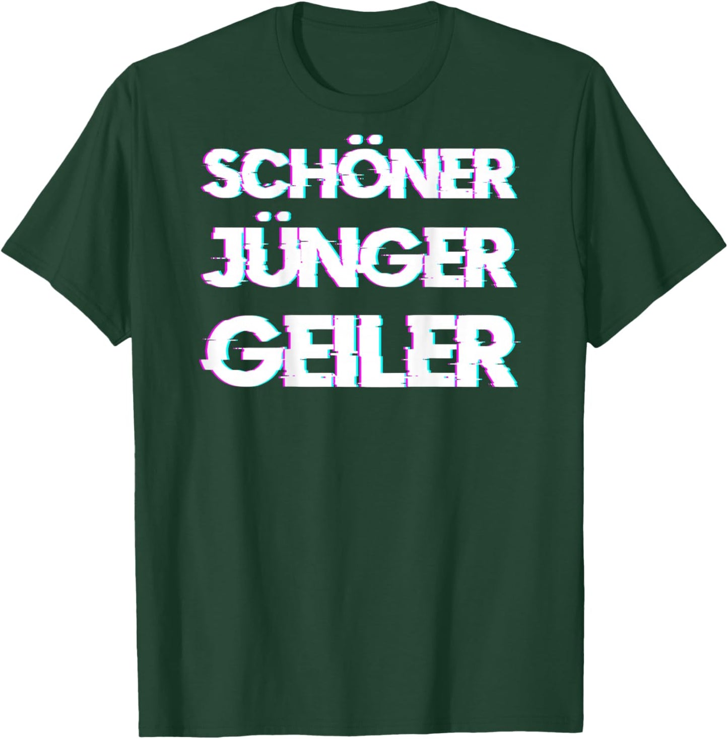 Schöner Jünger Geiler, Backprint Mallorca Malle Party Glitch T-Shirt - T-Shirt | Forest