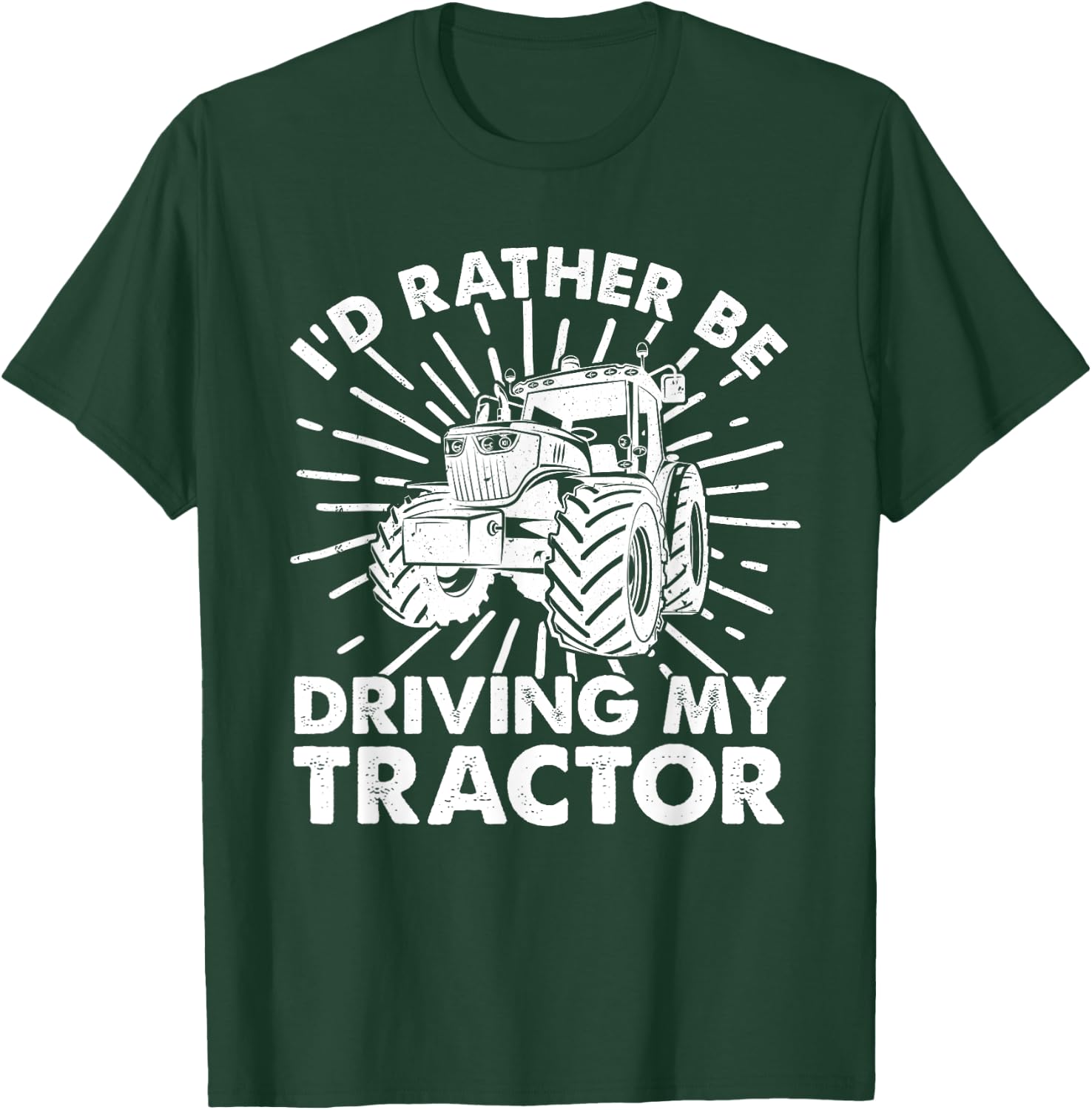Cool Tractor Design Women Tractor Driver Farm Farmer T-Shirt - T-Shirt | Forest