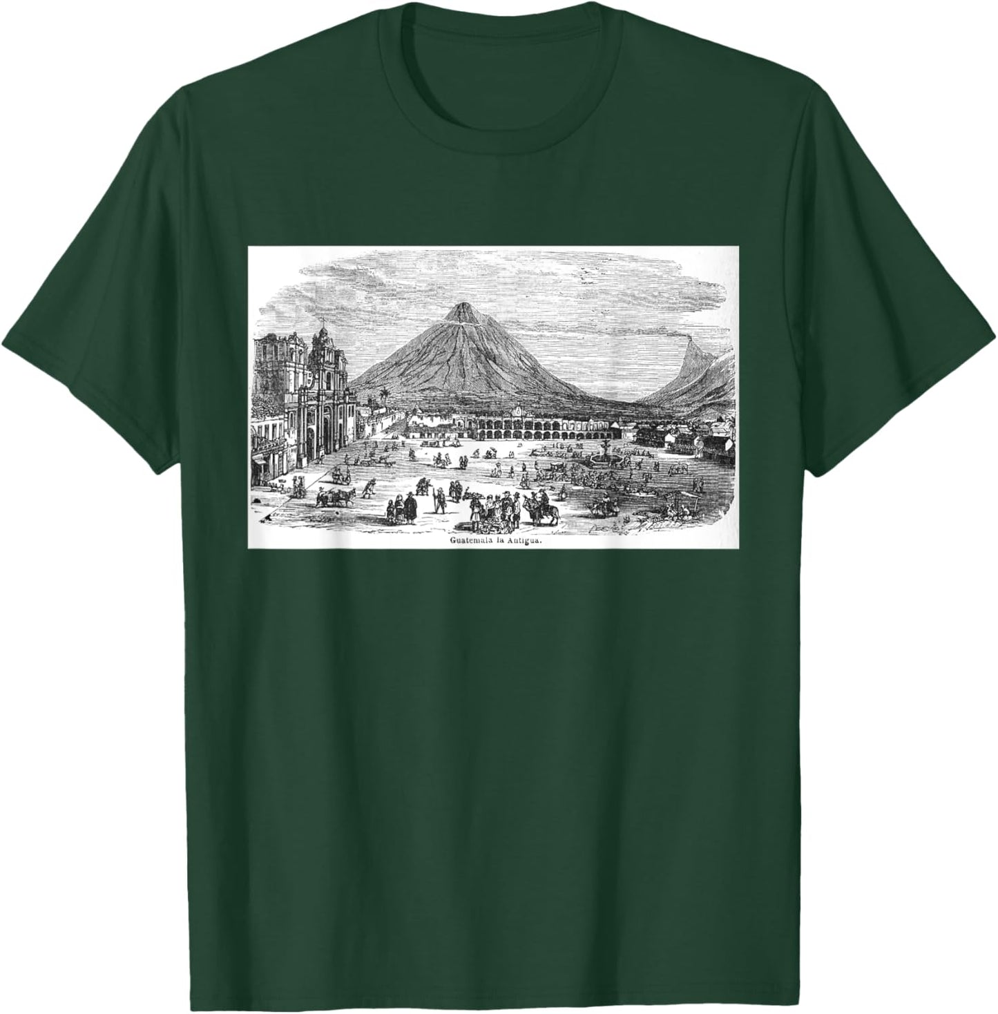 Antigua City Guatemala Vintage T-Shirt - T-Shirt | Forest