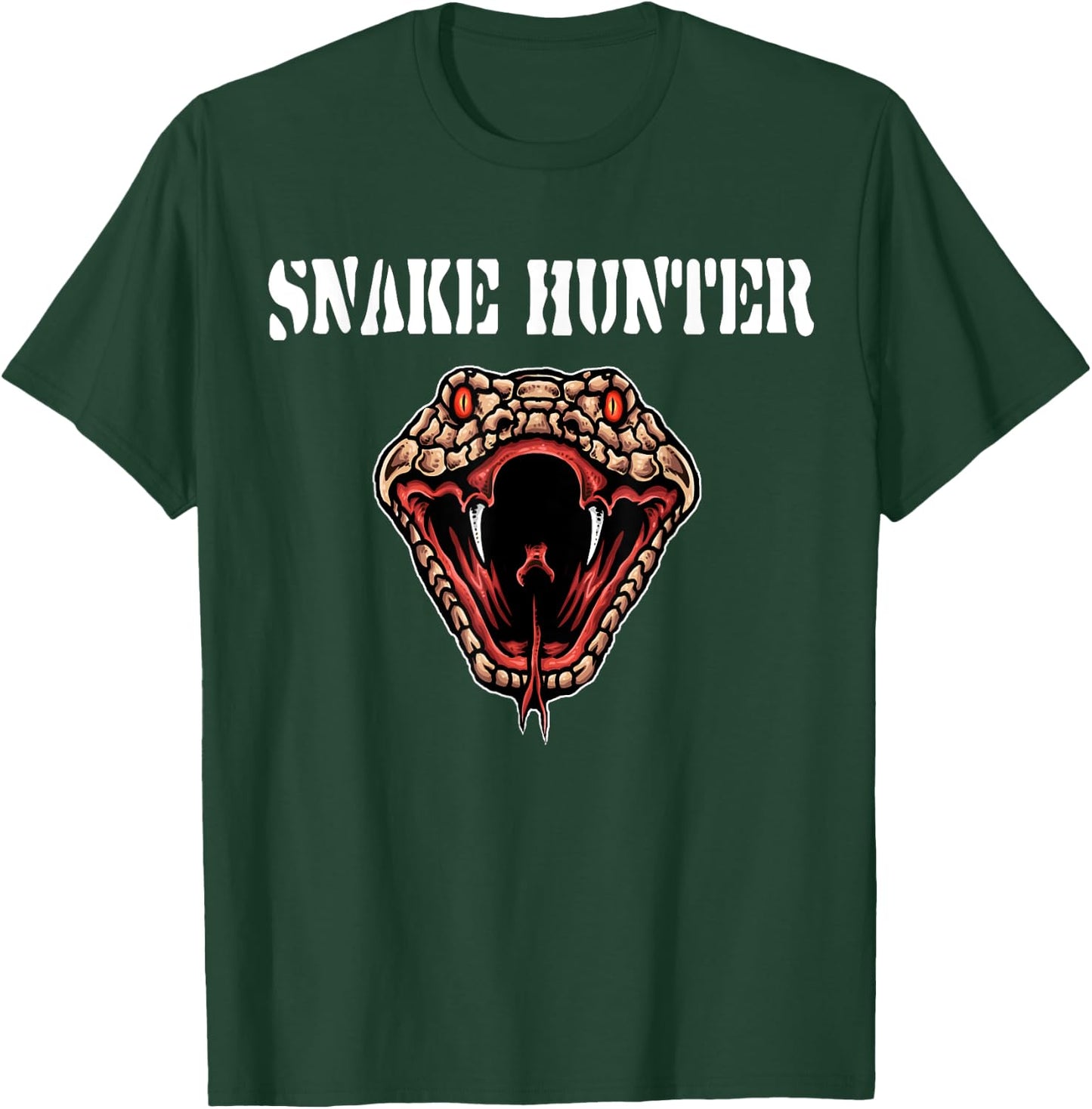 snake hunter,reptile,rattlesnake head,hunting Gift T-Shirt - T-Shirt | Forest