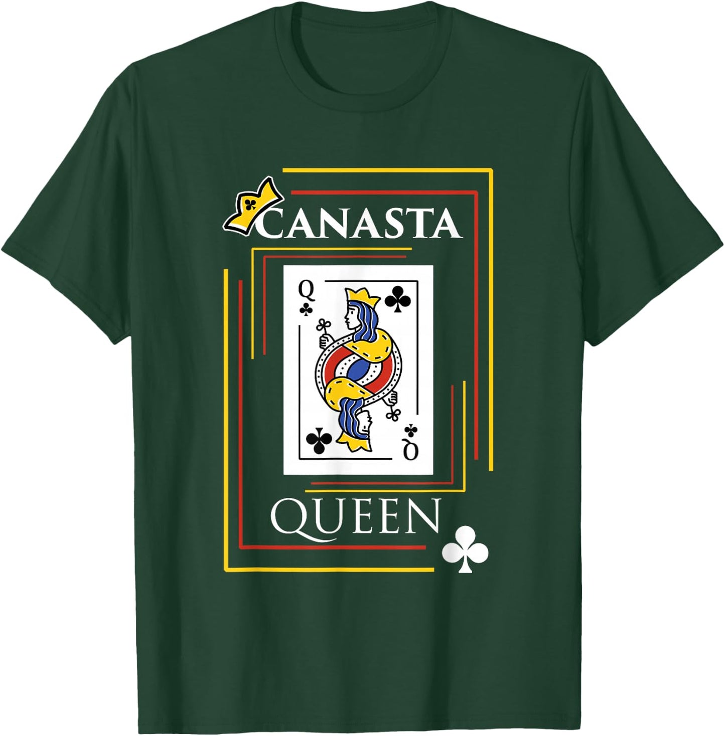 Canasta Queen Game Cards Fun Team Funny Card Player T-Shirt - T-Shirt | Forest