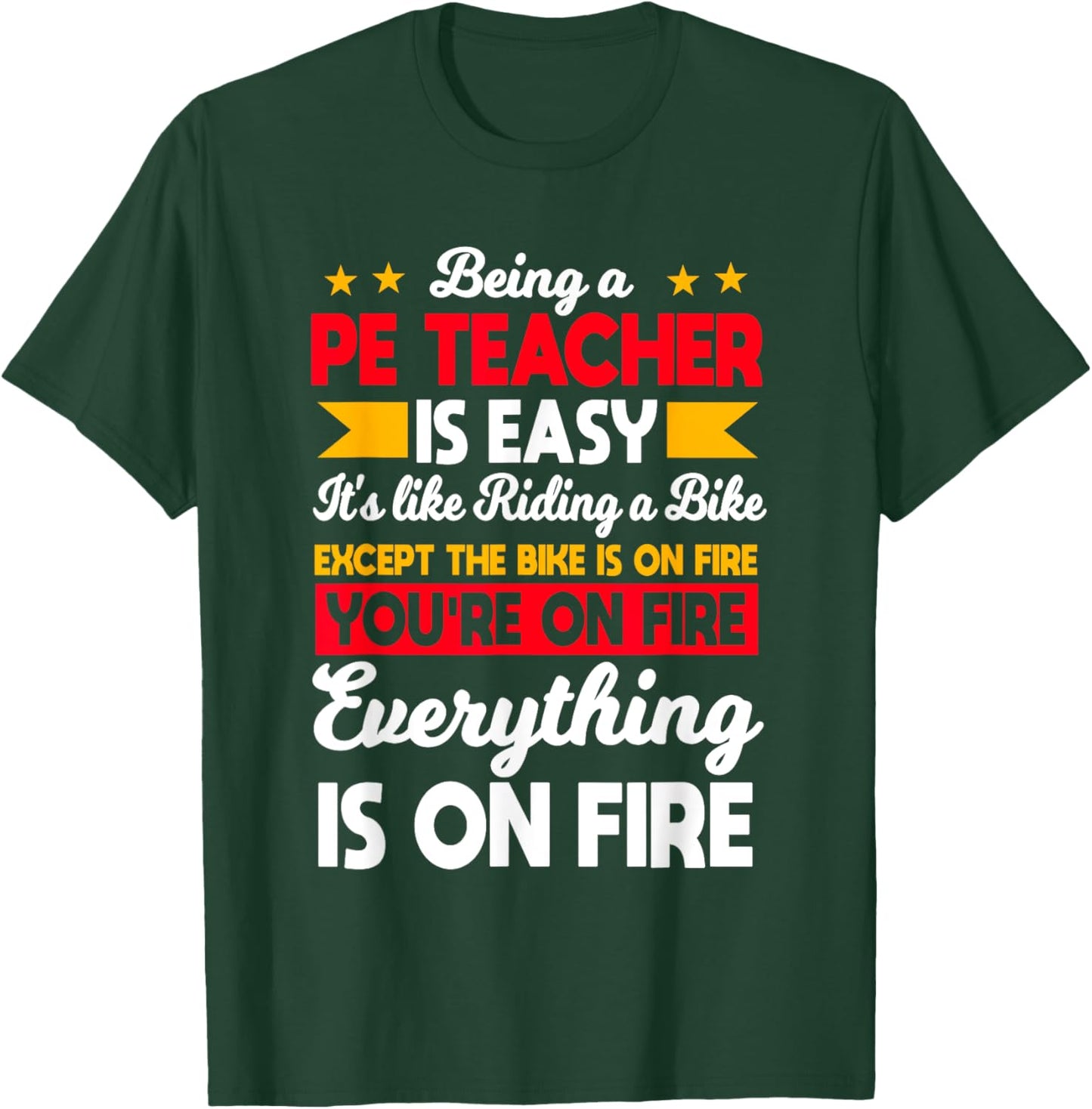 PE Teacher Physical Education Activity Instructor Gym Coach Women T-Shirt - T-Shirt | Forest