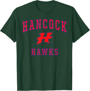 Hancock High School Hawks C1 T-Shirt - T-Shirt | Forest