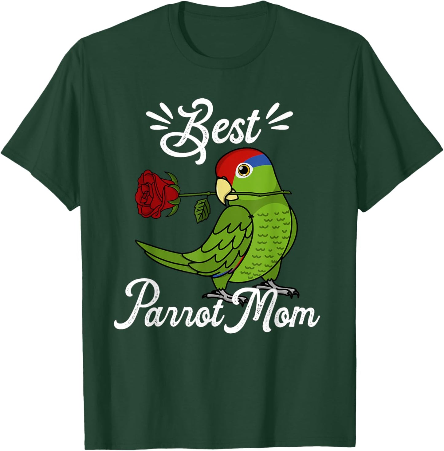 Best Parrot Mom I Mexican Red-headed Amazon T-Shirt - T-Shirt | Forest