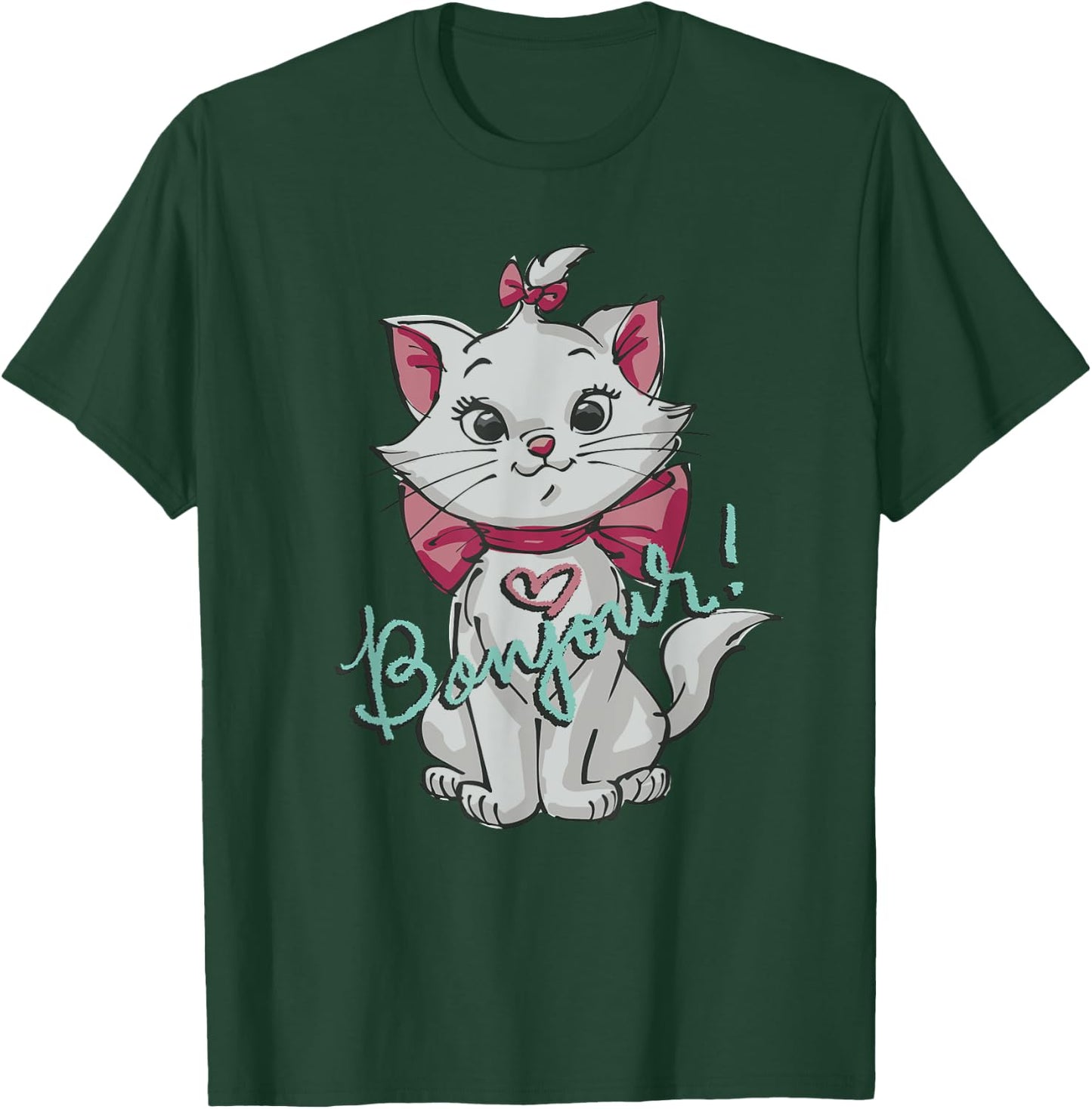 Disney Aristocats Marie Bonjour T-Shirt - T-Shirt | Forest