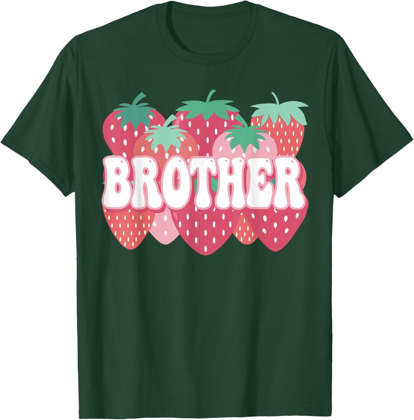 Brother Of The Berry First Birthday Strawberry Family Party T-Shirt - T-Shirt | Forest