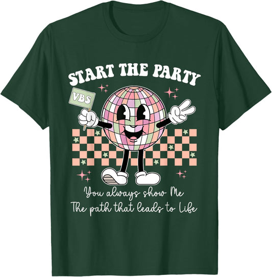 Groovy Disco Start Party VBS Vacation Bible School 2024 T-Shirt - T-Shirt | Forest