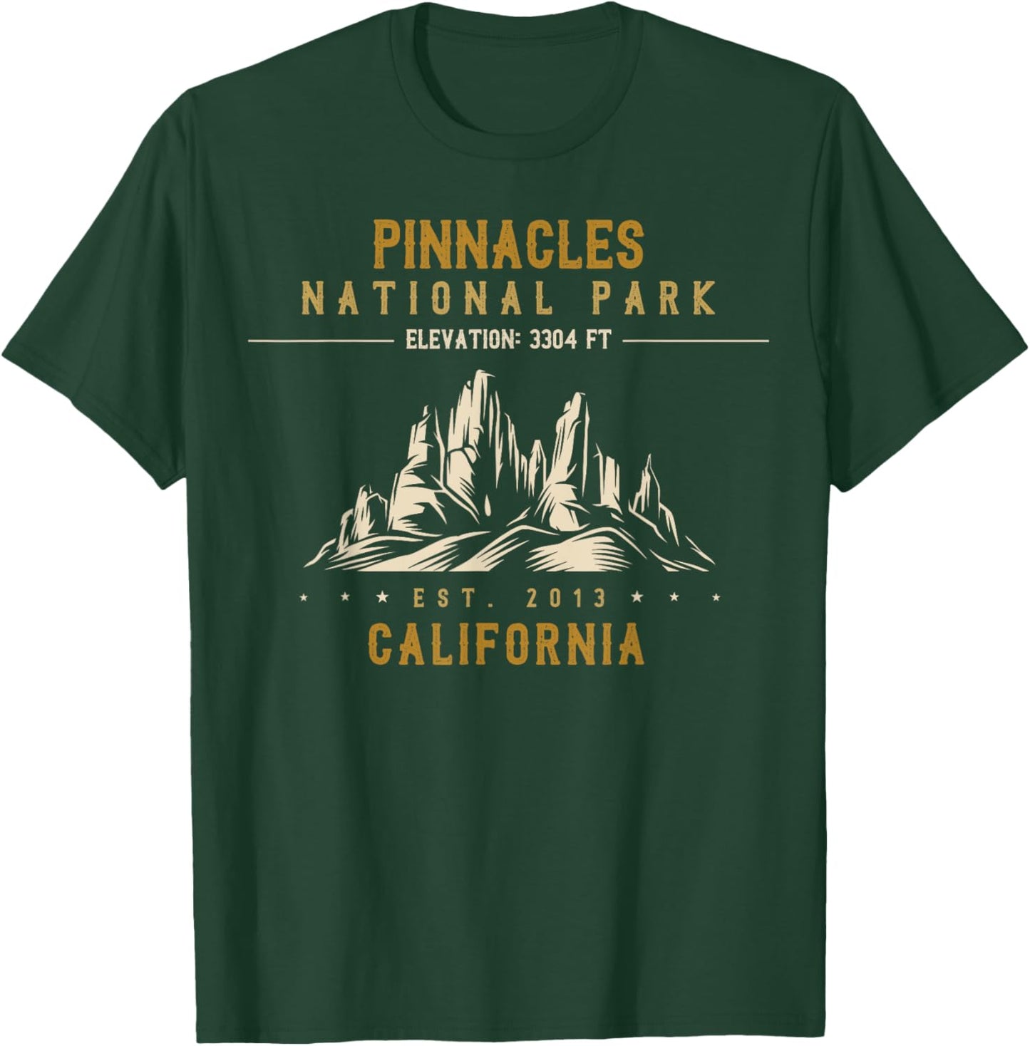 US National Parks - California - Pinnacles National Park T-Shirt - T-Shirt | Forest