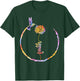 Watercolor Faith Bird Flower Hummingbird Christian Religious T-Shirt - T-Shirt | Forest
