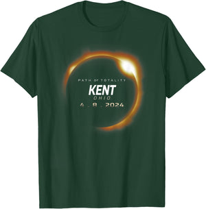 Total Solar Eclipse 2024 Kent Ohio April 8 2024 T-Shirt - T-Shirt | Forest
