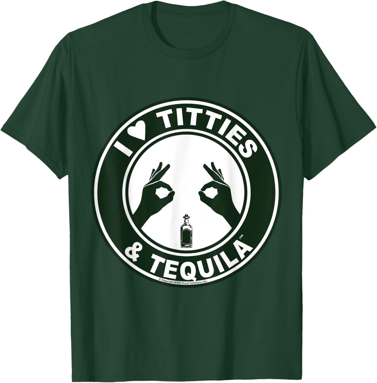 I Love Titties Tatas and Tequila T-Shirt - T-Shirt | Forest