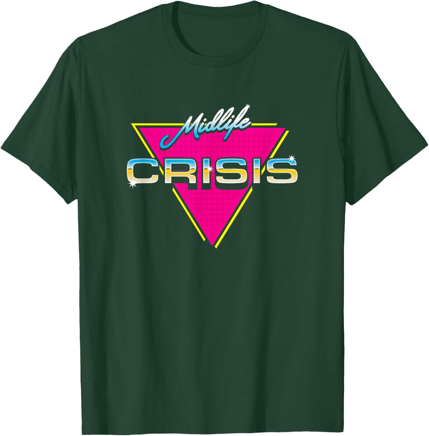 Midlife Crisis 80s T-Shirt - T-Shirt | Forest