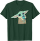 Star Wars The Mandalorian Grogu With Frog Cartoon T-Shirt - T-Shirt | Forest