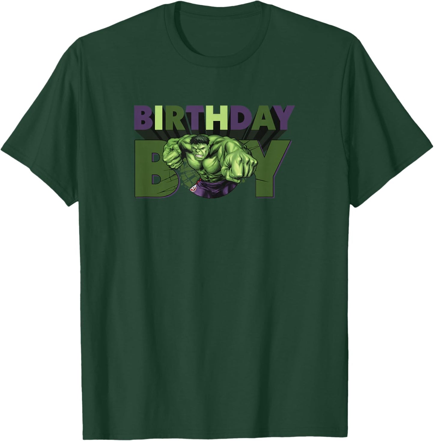 Marvel Avengers Incredible Hulk Smash Birthday Boy T-Shirt - T-Shirt | Forest