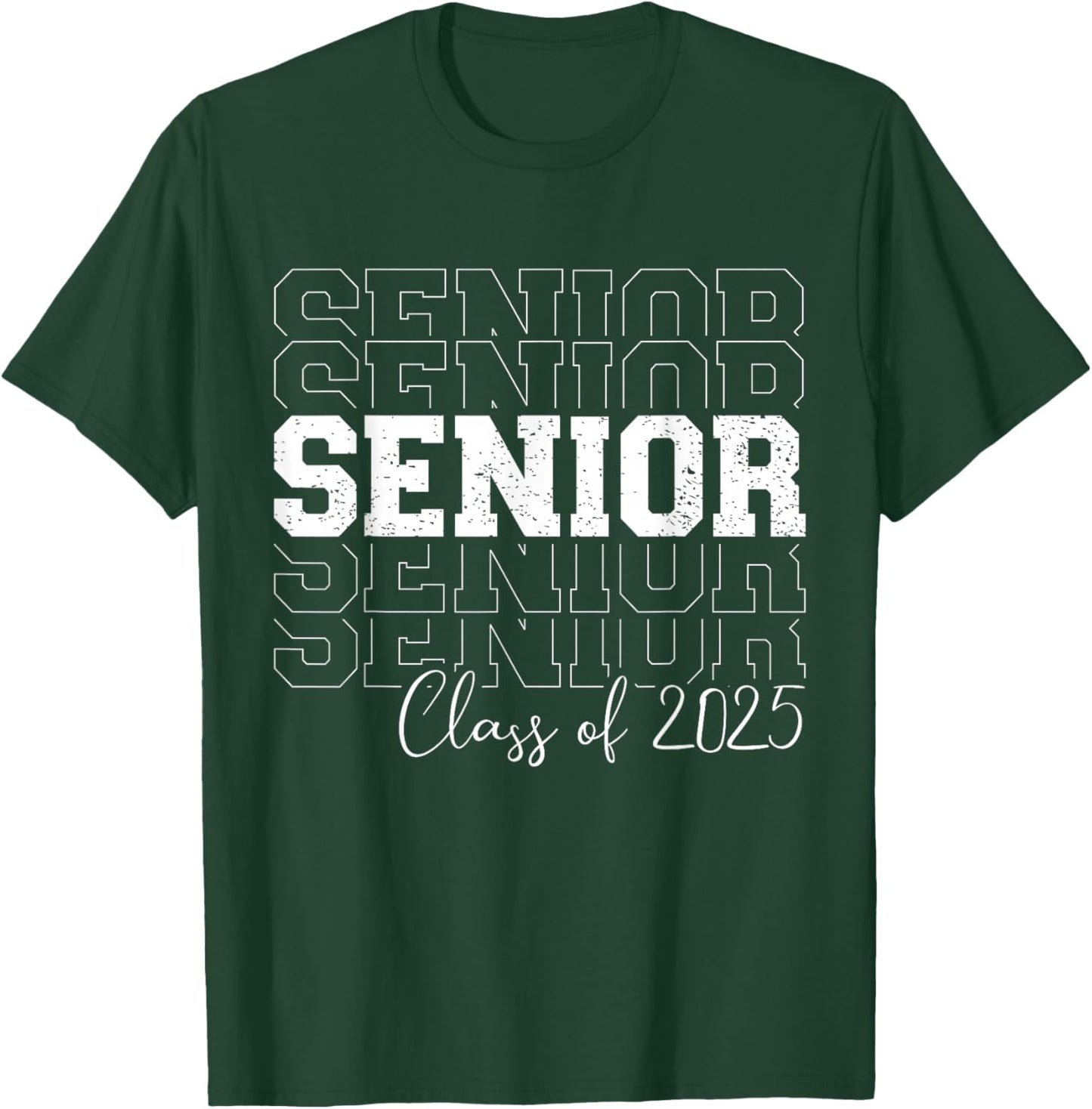 Senior 2025 graduate college university graduation class of T-Shirt - T-Shirt | Forest