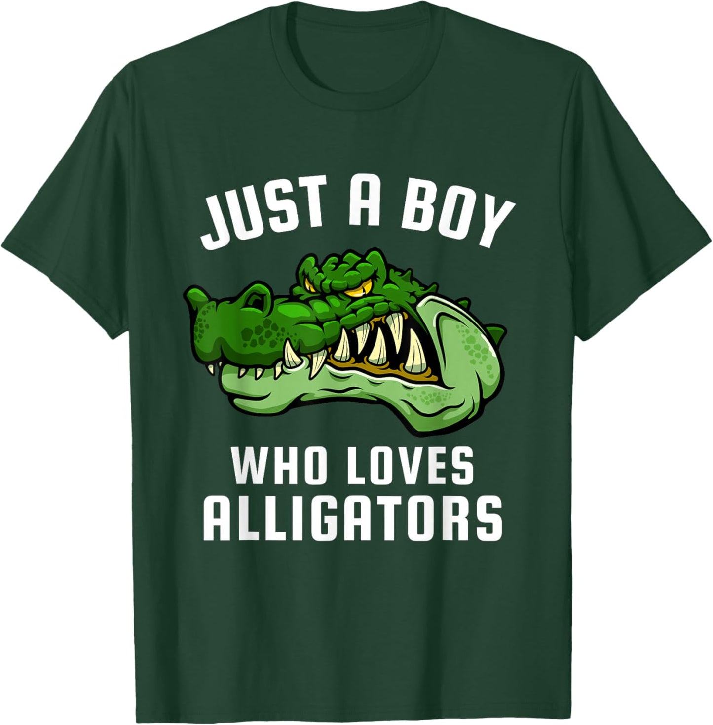 Just a Boy Who Loves Alligators T-Shirt - T-Shirt | Forest