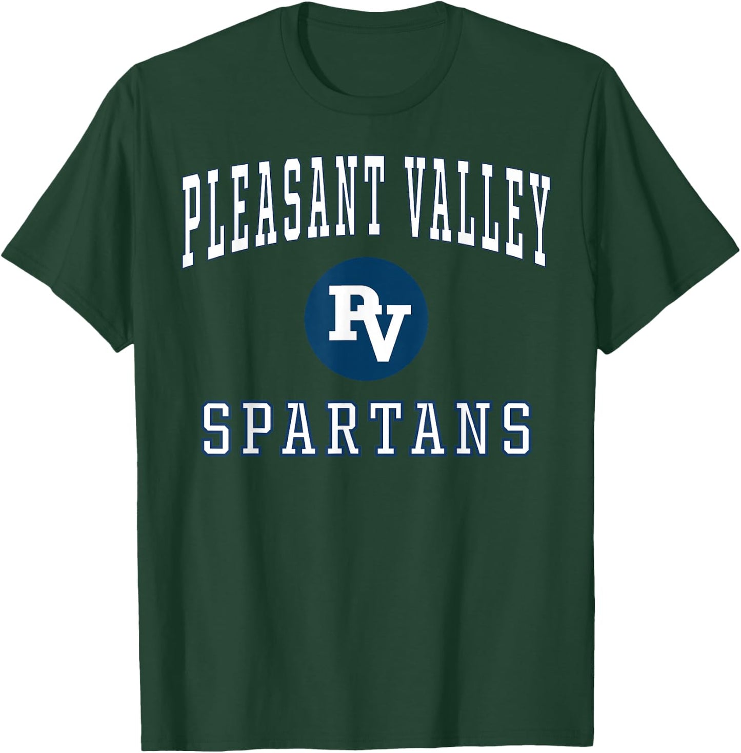 Pleasant Valley High School Spartans C1 T-Shirt - T-Shirt | Forest