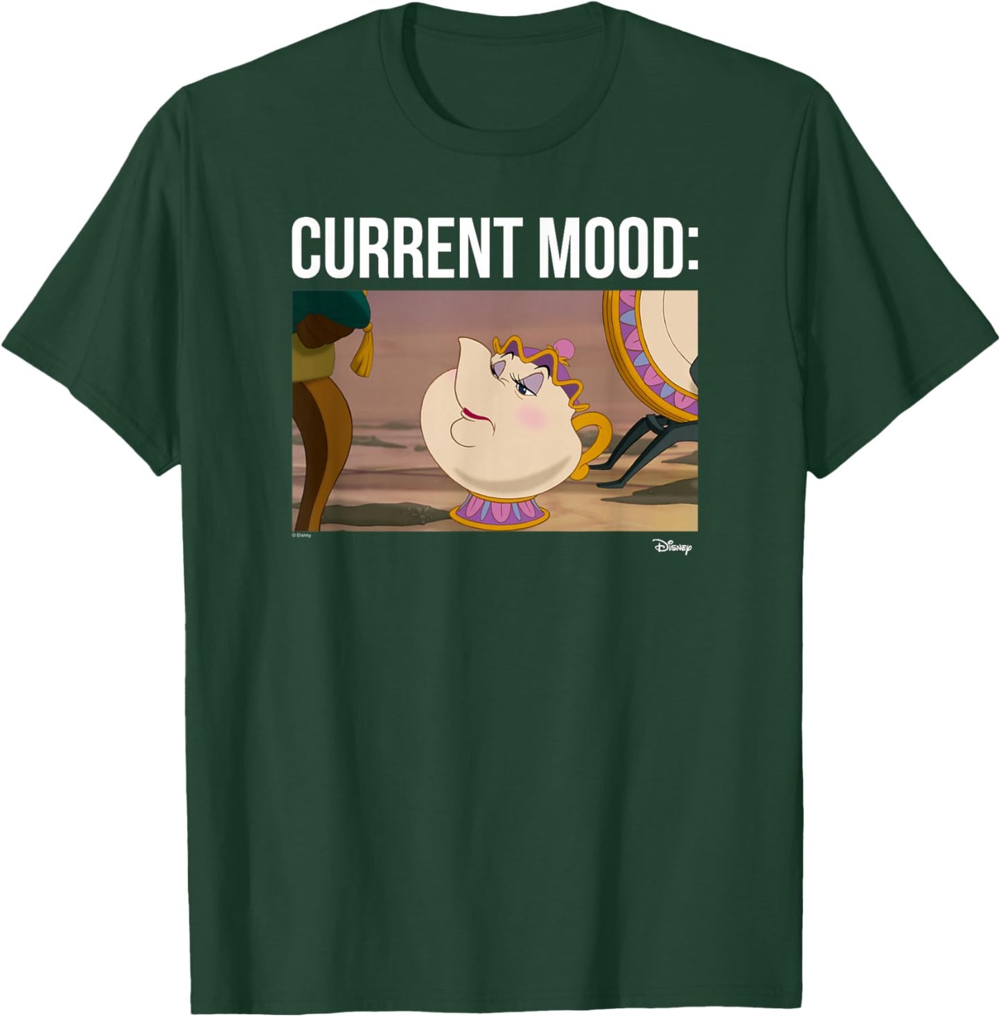 Disney Princess - Mrs. Potts Current Mood T-Shirt - T-Shirt | Forest