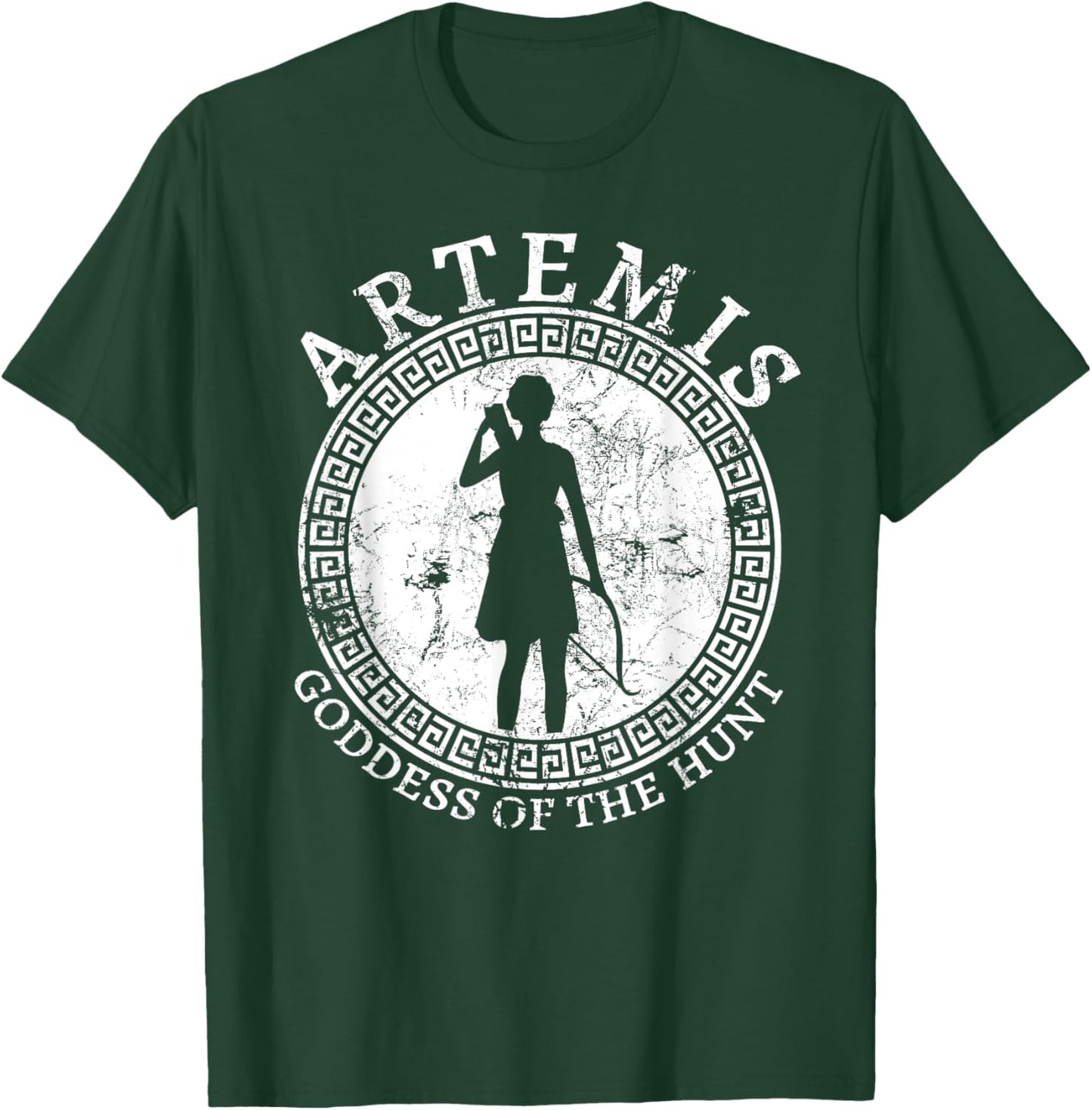 Artemis Greek Goddess Of The Hunt Ancient Greece Mythology T-Shirt - T-Shirt | Forest