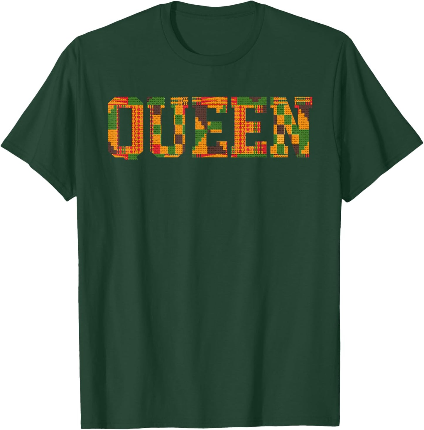 African Queen Art Girls Kente Cloth African Print T-Shirt - T-Shirt | Forest