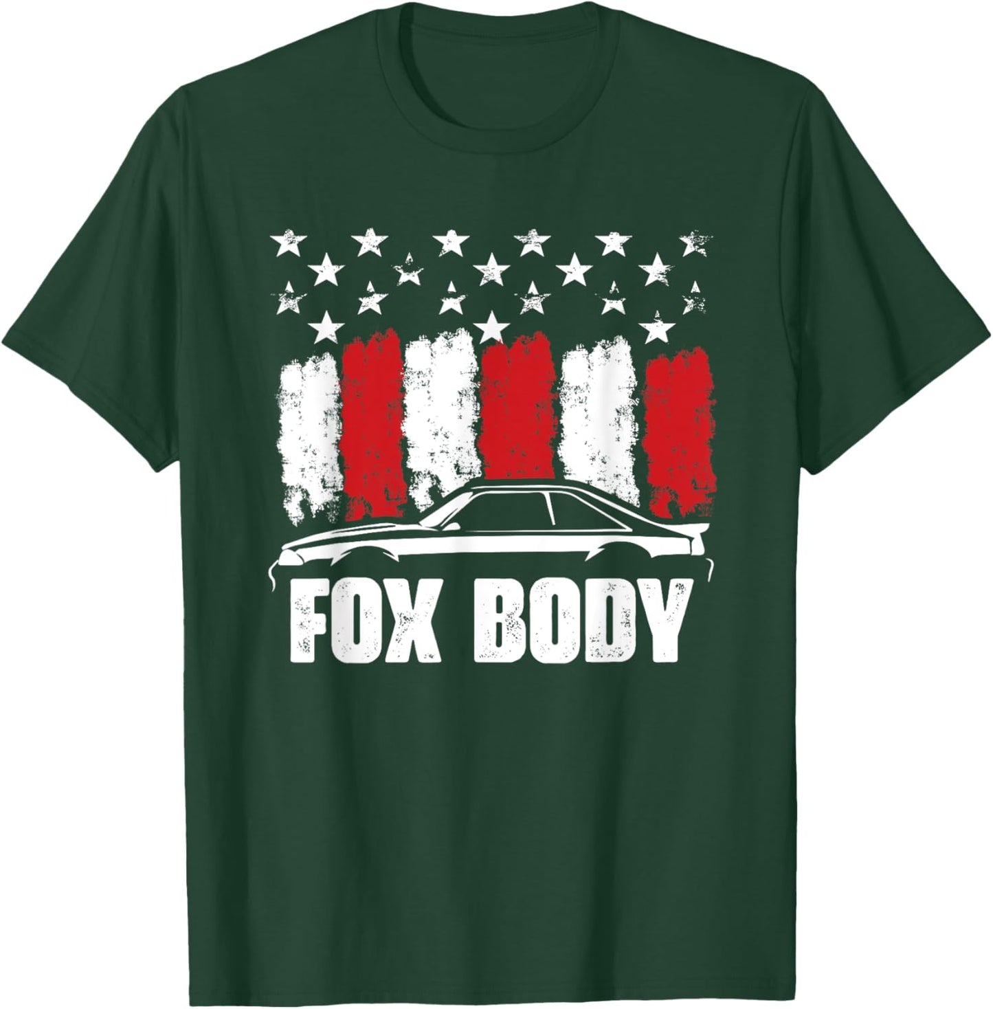 Foxbody Classic American Old Muscle Car Maximum Horsepower T-Shirt - T-Shirt | Forest