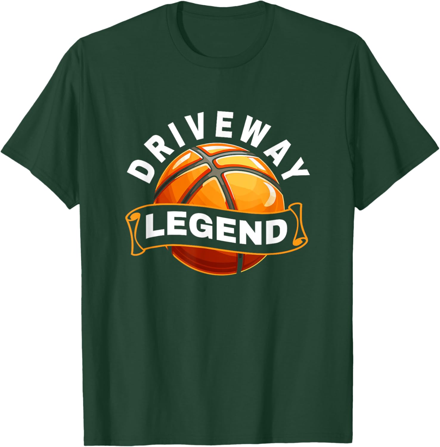 Funny Basketball - Driveway Legend - Basketball Player T-Shirt - T-Shirt | Forest