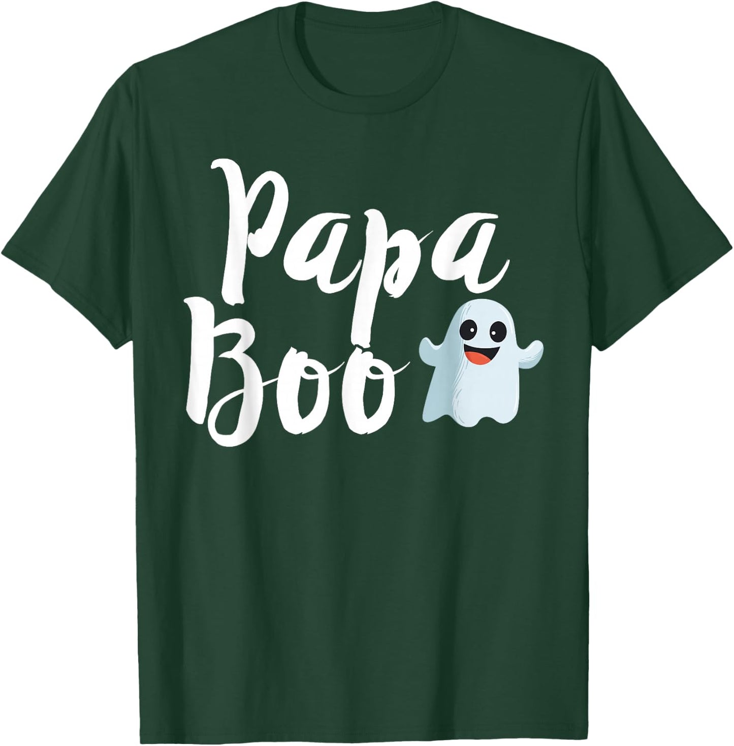 Papa Boo Halloween Family Matching Ghost Dad Shirt T-Shirt - T-Shirt | Forest