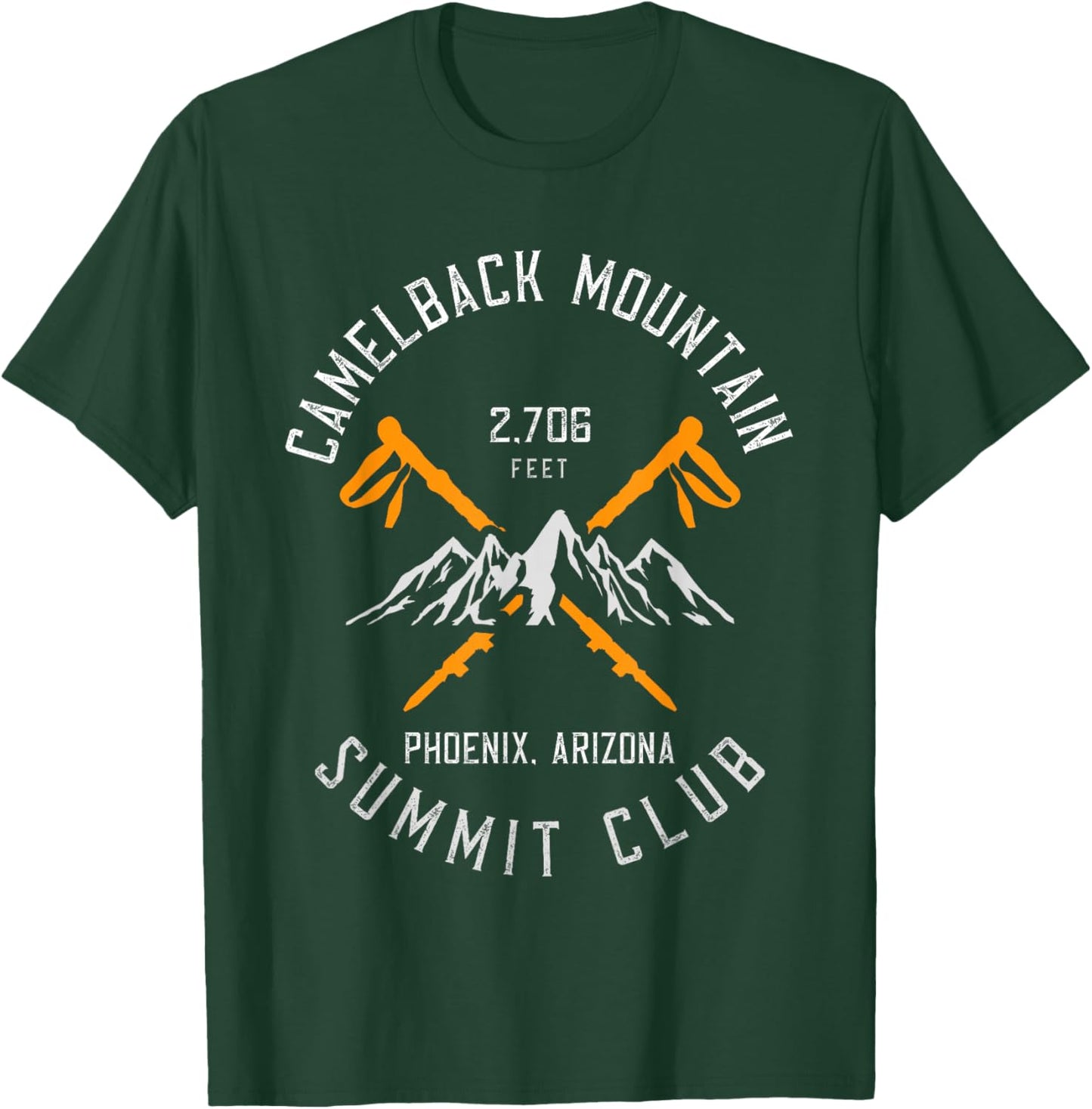 Camelback Mountain Hiking Phoenix Arizona T-Shirt - T-Shirt | Forest