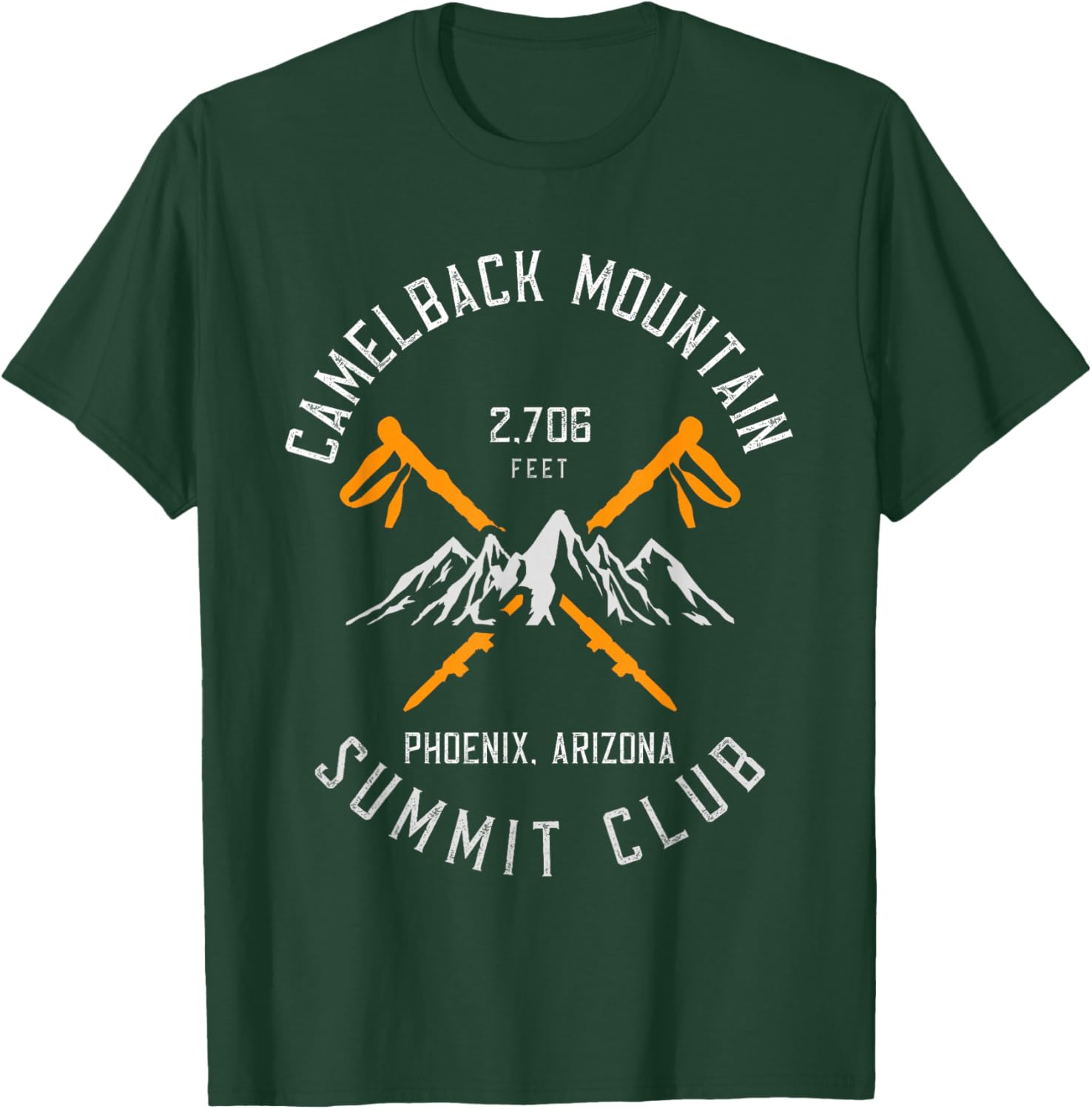 Camelback Mountain Hiking Phoenix Arizona T-Shirt - T-Shirt | Forest