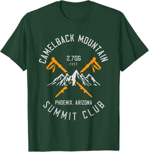 Camelback Mountain Hiking Phoenix Arizona T-Shirt - T-Shirt | Forest