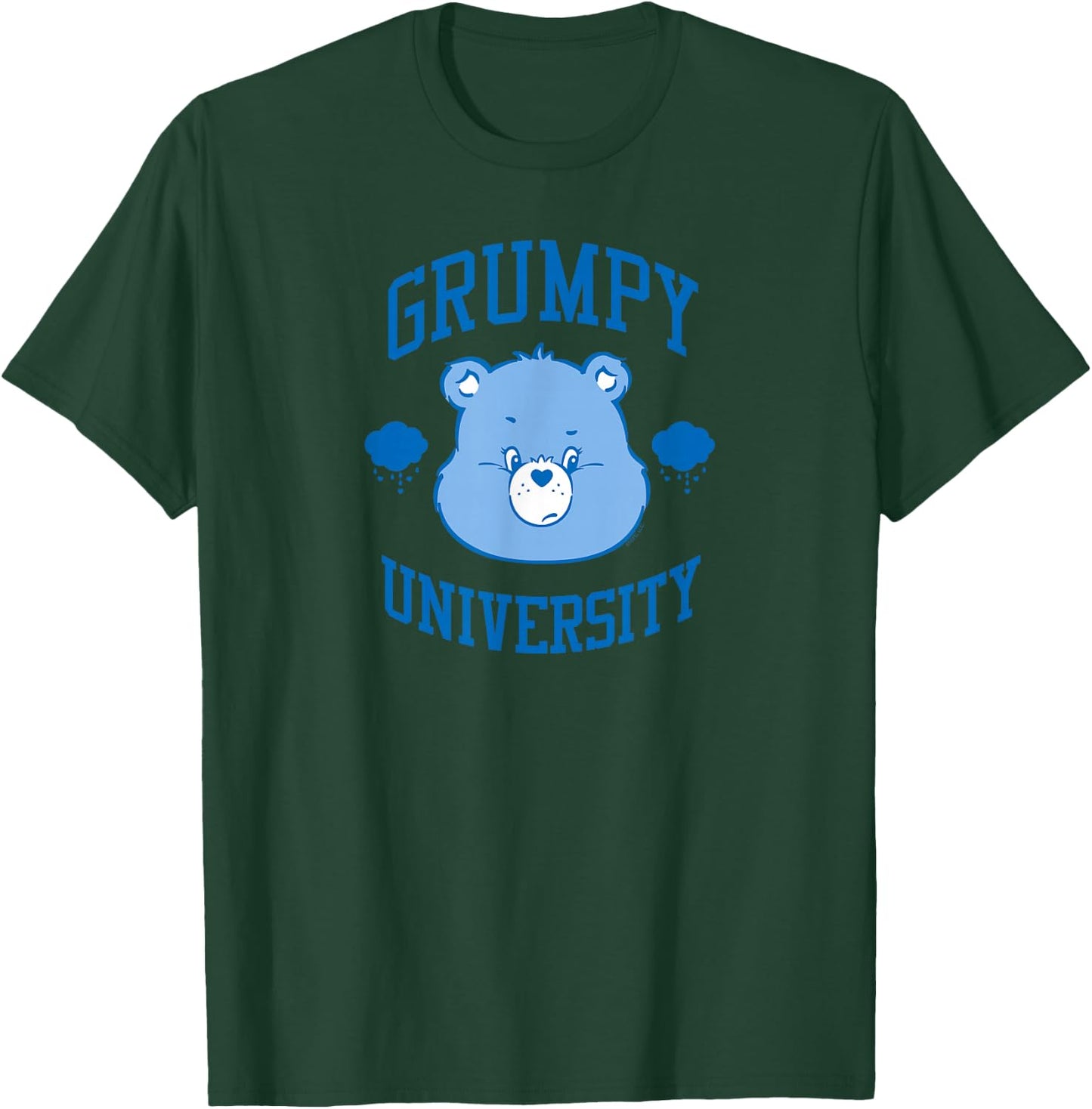 Care Bears Grumpy University Retro Cartoon T-Shirt - T-Shirt | Forest