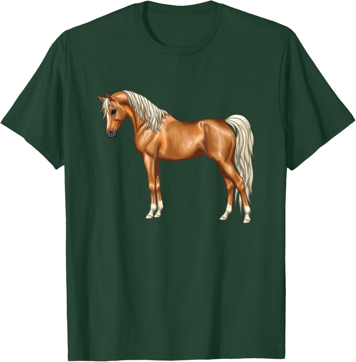 Palomino Chestnut Flaxen Egyptian Arabian Horse Lover Gift T-Shirt - T-Shirt | Forest