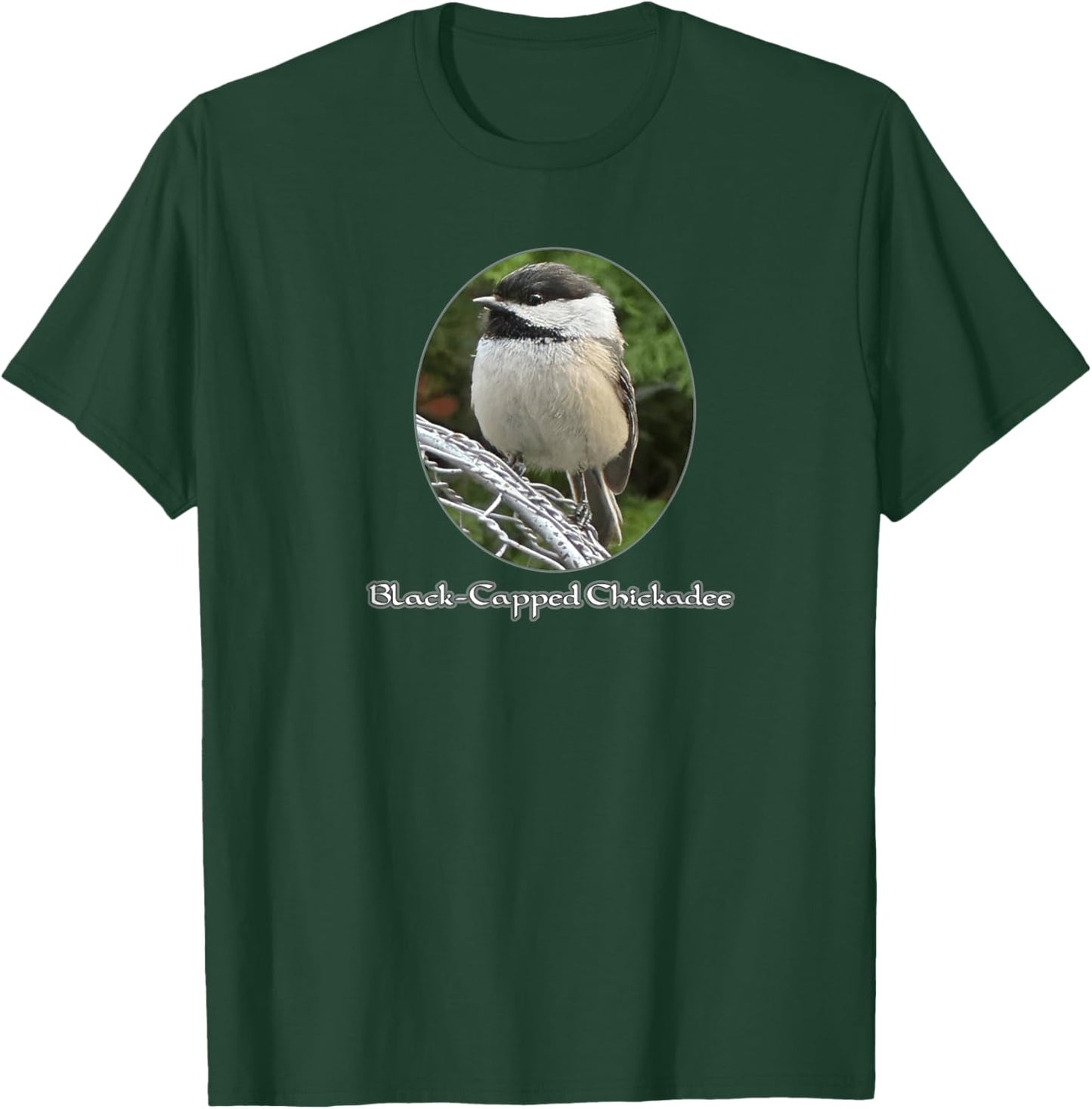 Black Capped Chickadee T-Shirt - T-Shirt | Forest