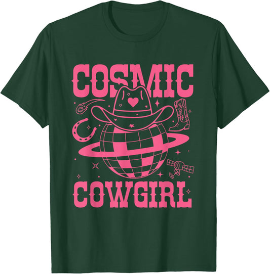 Cosmic Space Cowgirls Shirt Bachelorette Party Rodeo Girls T-Shirt - T-Shirt | Forest