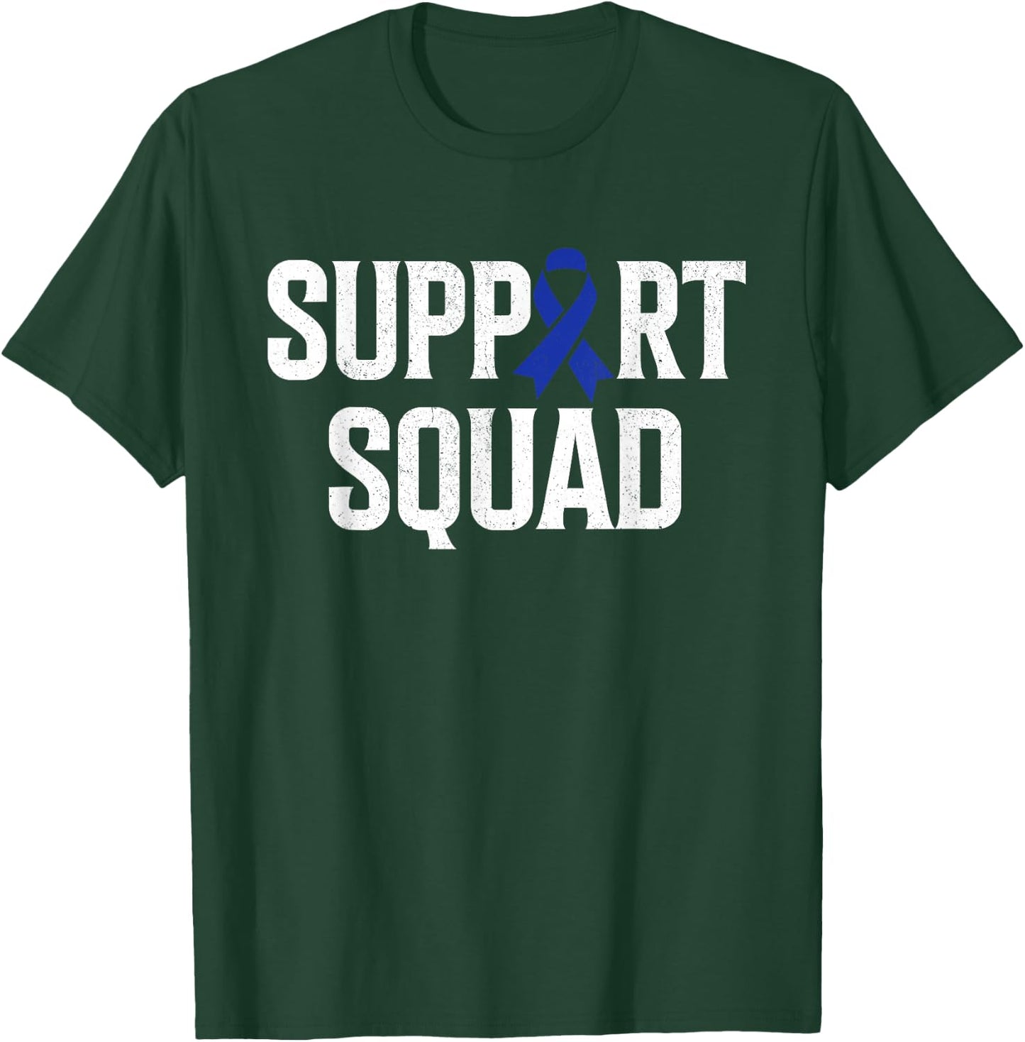 Colon Cancer Support Squad Colorectal Cancer Awareness T-Shirt - T-Shirt | Forest