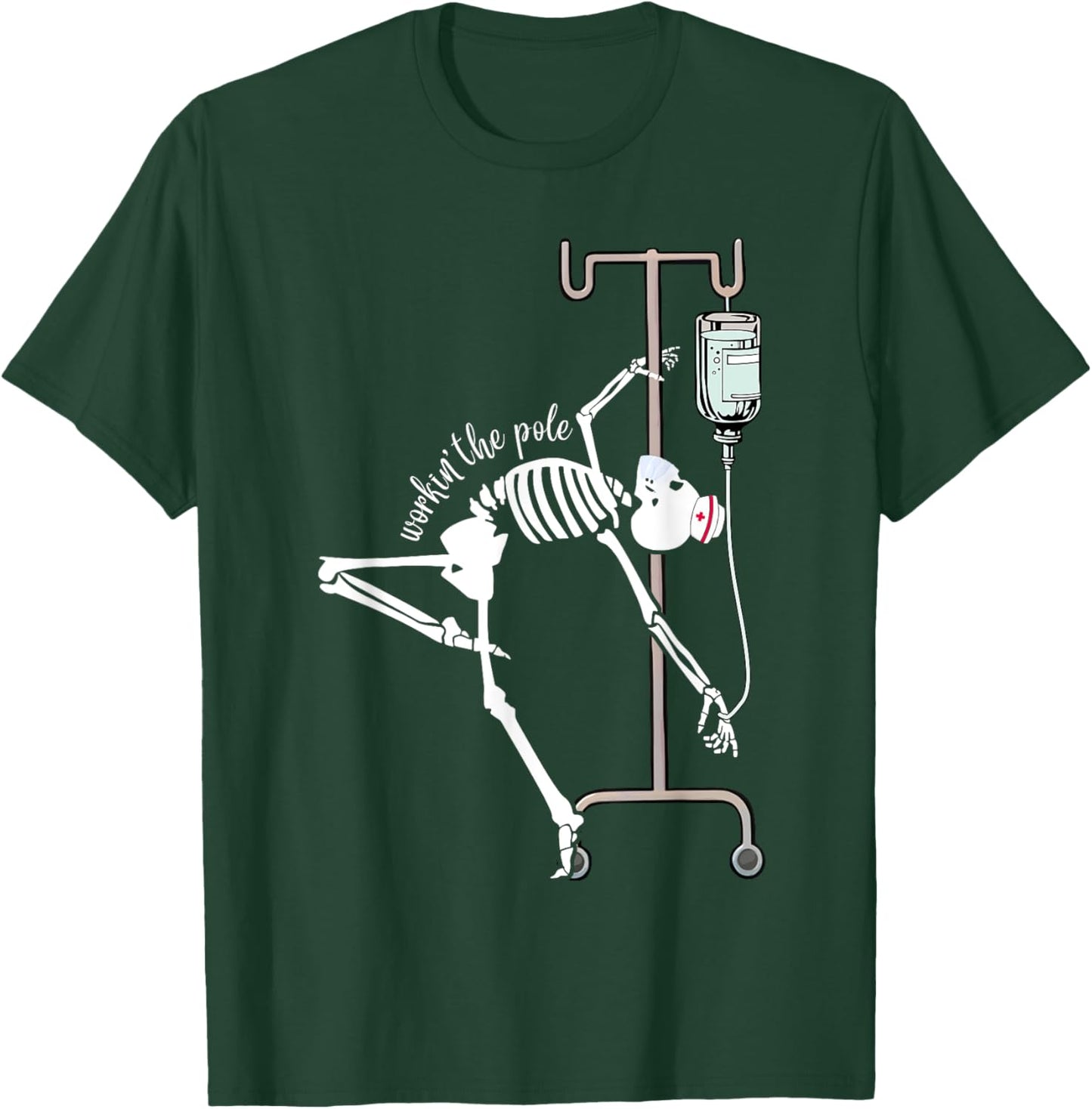 Emergency Room Nurse RN Funny ICU Skeleton Nurse T-Shirt - T-Shirt | Forest