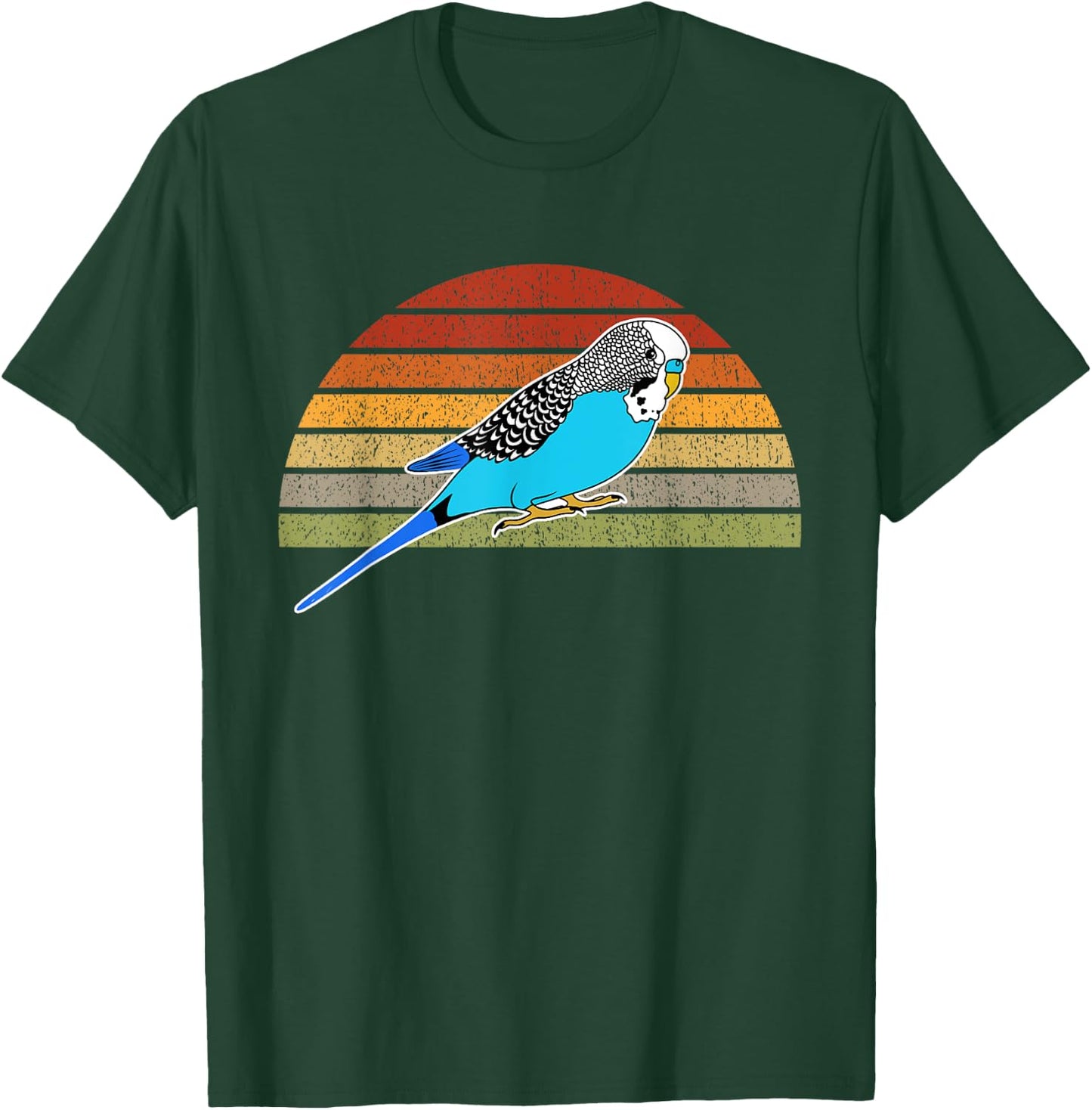 Budgie Graphic Pet Bird Parakeet Budgerigar Gift T-Shirt - T-Shirt | Forest
