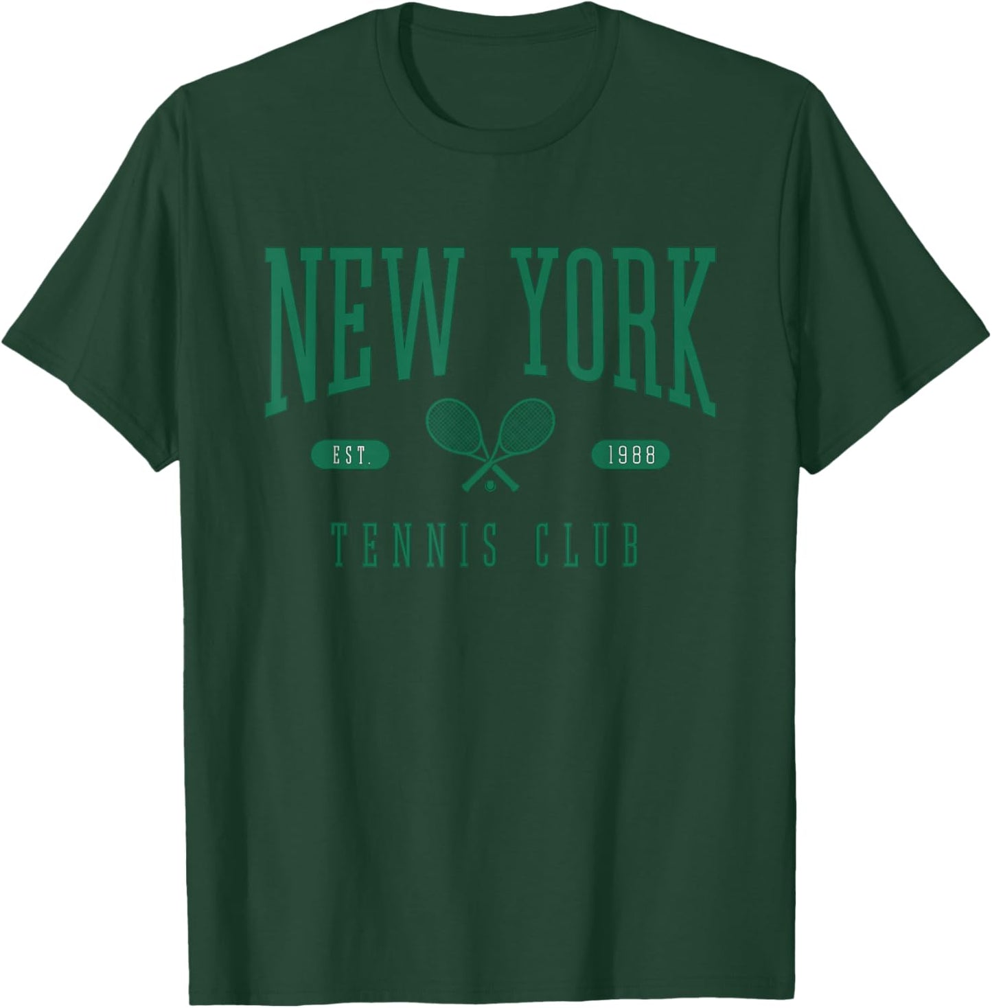 New York Tennis Club Collegiate T-Shirt - T-Shirt | Forest